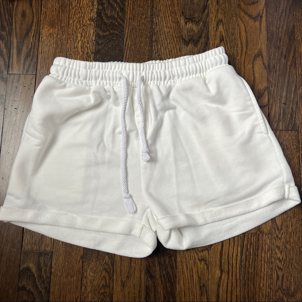 White Sweatshorts